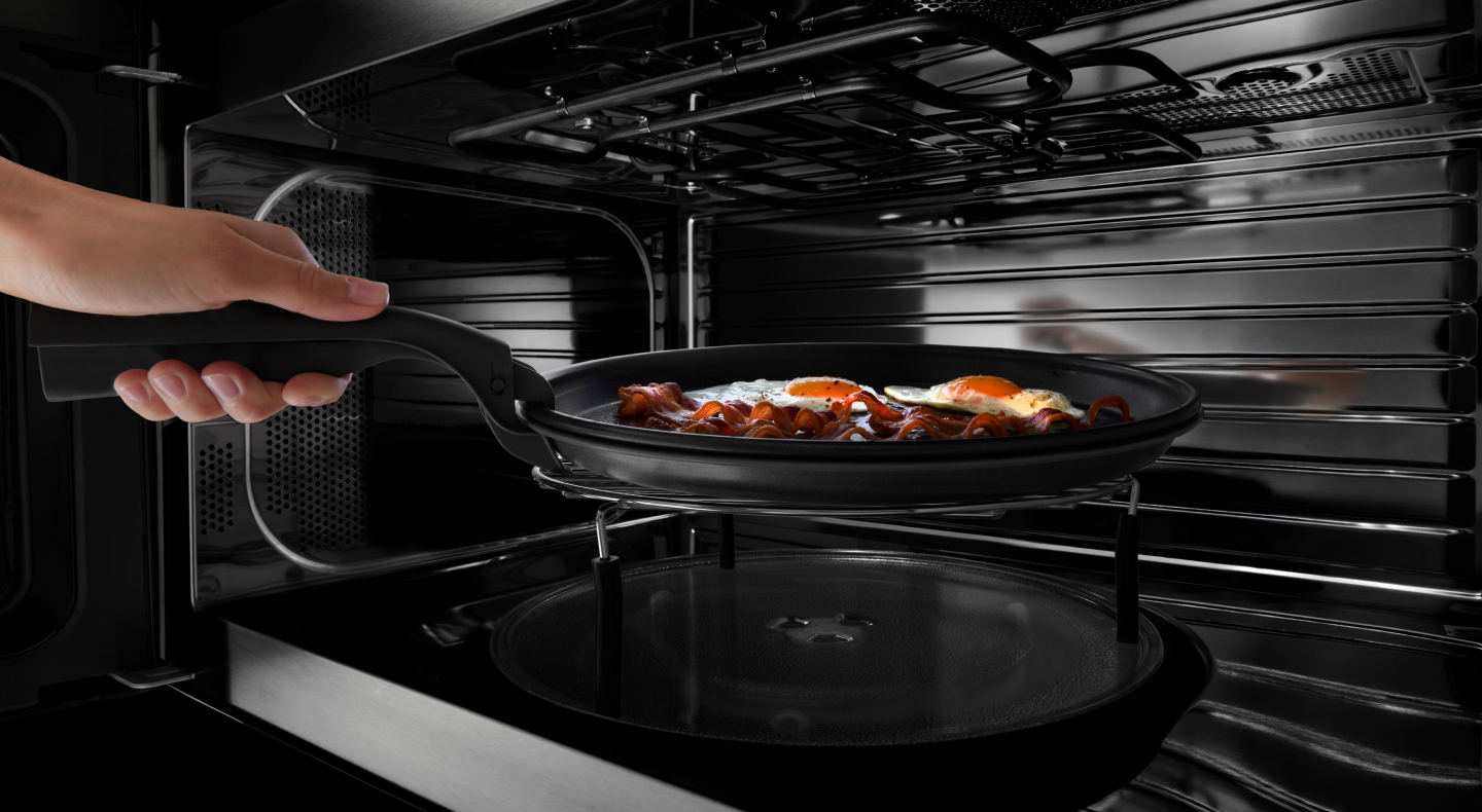 Egg skillets in the oven Egg skillets in the oven
