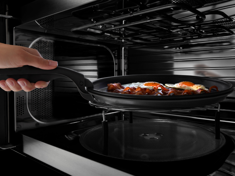 Egg skillets in the oven Egg skillets in the oven