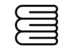 Folded towels icon